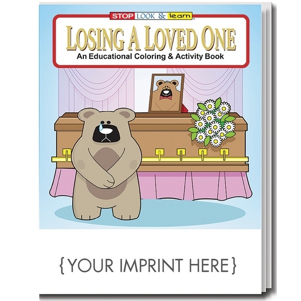SC0458 Losing A Loved One Coloring and Activity BOOK With Custom Impri
